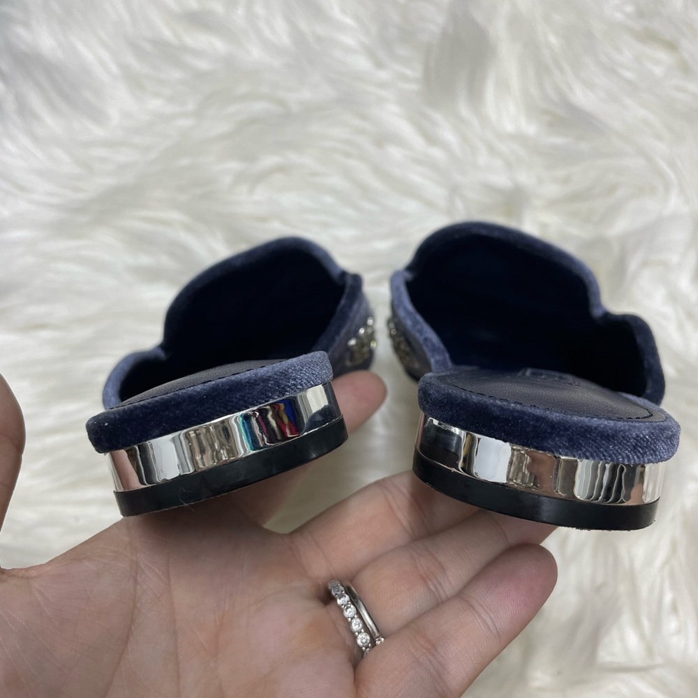 ANTONIO MELANI Blue Satin, Glitzy & Glam Slippers - Picture 4 of 5